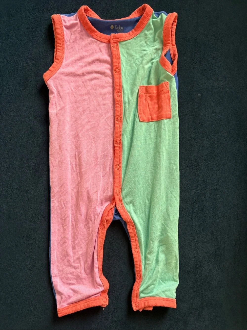 Kyte Baby Colorblock Romper 3-6